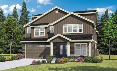 Elevation A - Two Car Garage. 6br New Home in Redmond, WA